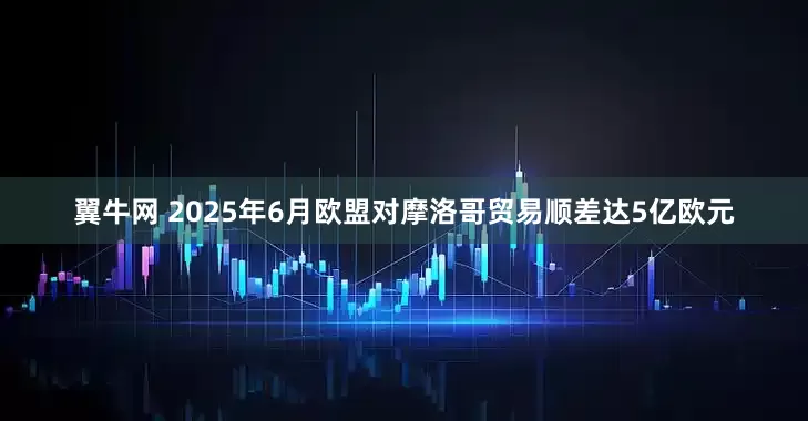 翼牛网 2025年6月欧盟对摩洛哥贸易顺差达5亿欧元